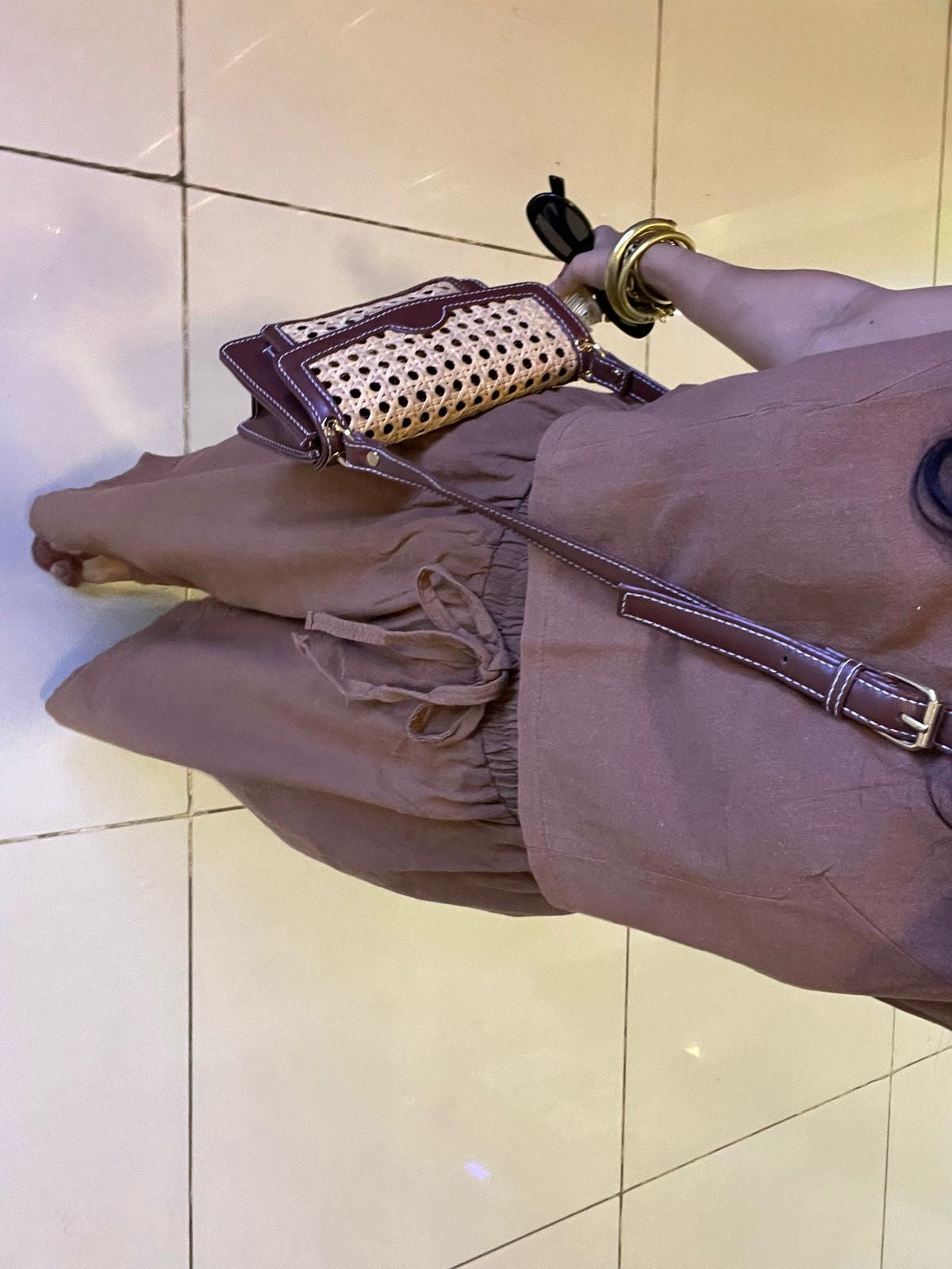 Breezy Brown Sling:Handcrafted with Heart|100% Cruelty Free