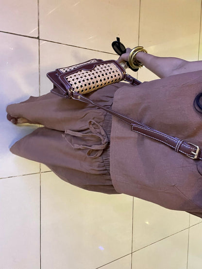 Breezy Brown Sling:Handcrafted with Heart|100% Cruelty Free