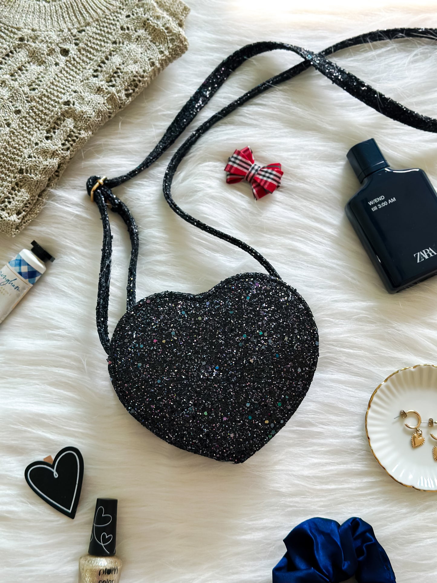 Midnight Sparkle Heart Sling