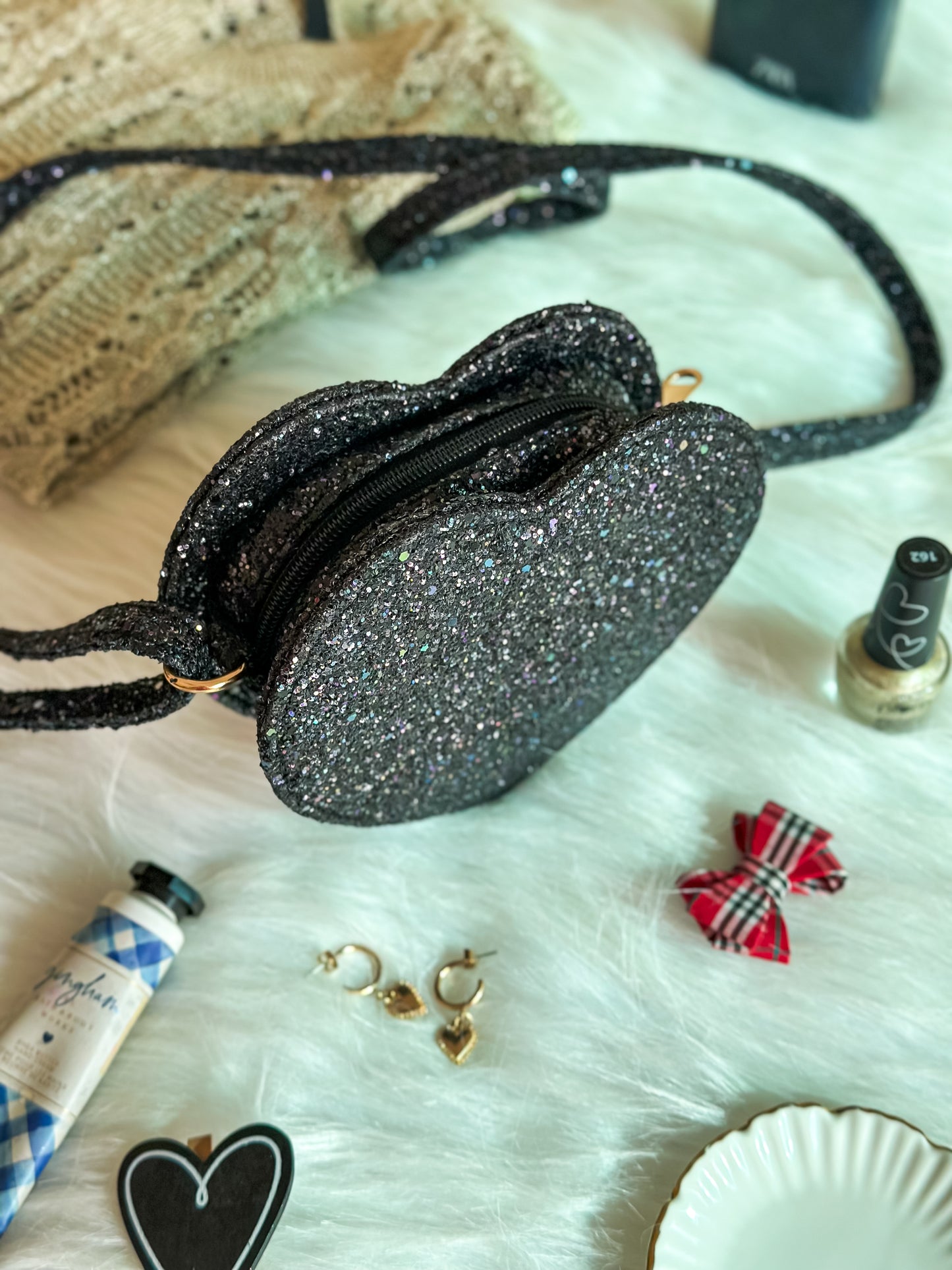 Midnight Sparkle Heart Sling